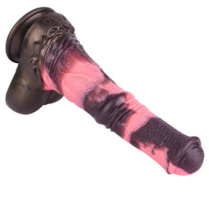 FAAK Silicone Long Penis Fantasy Knot Horse Dildo With Sucker Sex Toys For Women Anal Plug Female Masturbator Adult Games
