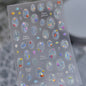 5D Summer Ocean Nail Stickers Seaside Vacation Colorful Fish Bubble Starfish Little Octopus Nail Decal Fresh Sea Manicure Decor