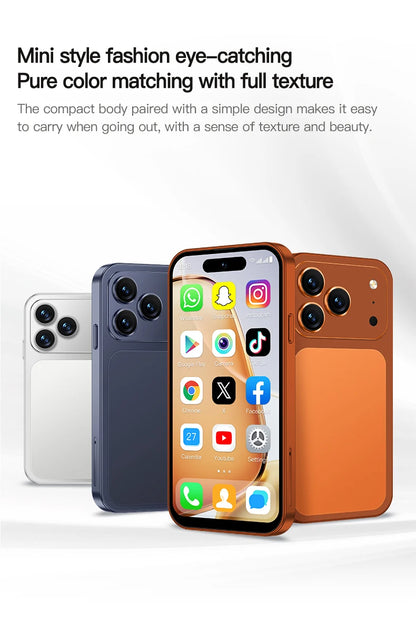 SERVO 4G LTE Mini Smart Mobile Phone Android12.0 OS 2GB+16GB WhatsAPP Play Store WiFi Dual SIM Standby 4.0inch Pocket Smartphone