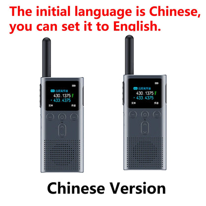 Xiaomi Walkie-talkie 2S Upgraded Version Ultra-light Ultra-thin Support Bluetooth Headset Connection Ultra-long Standby Outdoor-