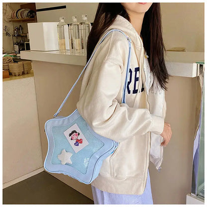 Cute Kawaii Ita Bag Original Anime Five Pointed Star Two-dimensional Crossbody Street Fashion Ulzzang Shoulder For Girls 2025