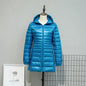 Women Spring/Autumn Ultra Lightweight Quilted Jacket 2023 New Woman Water and Wind-Resistant Big Size women Hoodies coat