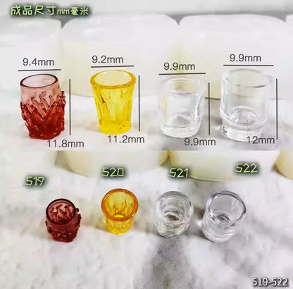 Miniature Food Play Mini Vintage Plate Fruit Plate Dinner Plate Doll House Mini Baking Baking Pan Organizer Jar Silicone Mold
