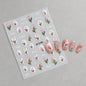 3d Nail Art Decals Spring Booming Violets Lavenders Purple Blue Pink Flowers Butterflys Stickers Decoration For Nail Tips Beauty