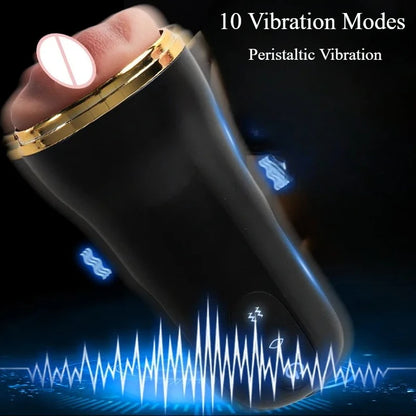Mens Automatic Masturbation Cup 3D Realistic Vaginal Penis Pump Trainer Pocket Pussy Blowjob Dicks Stimulator Adult Men Sex Toys