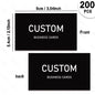 200/500/1000pcs Customizable Cards, Personalized Business Cards with Acrylic Storage Box, Matte Film Thank You Invitations