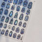 Wild Daisy Crystal Diamond Nail Sticker 5D Adhesive Flower Trendy Nail Art Stickers DIY Nail Art Decorations 3D Manicure Decals