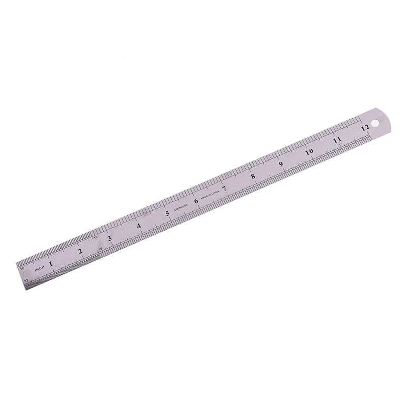 30cm  METAL RULER Stainless Steel Straight Edge Drawing Cutting Non Skid Back