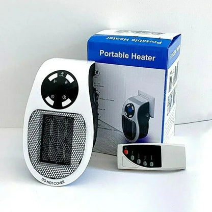 500W Electric Heater Wall-mounted Warm Air Blower Mini Hot Air Blower Plug-in Radiator With Remote Control Electric Hot Fan