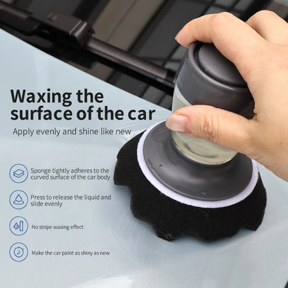 3 Inch Tire Shine Applicator Set Reusable Car & Truck Tire Dressing Applicator 70ML Car Detailing Foam Sponge Pad 1-5 Pcs