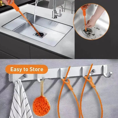Hair Dredging Hook Sewer Unblock Tools Unblocker Pipes and Sinks Drain Clog Remover Toilet Drainage Outlet Cleaning Supplies