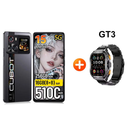 [Shipping From Poland] Cubot X100 Android 15 5100mAh 33W NFC 5G Smartphone 6.88" 16GB(8+8) RAM 256GB ROM 64MP Mobile Phone