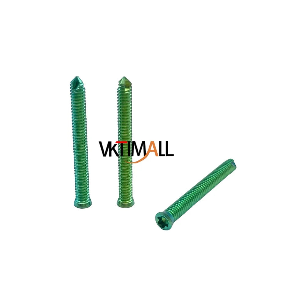 VKTIMALL Titanium Locking Screw Veterinary B1.6-B4.0 Bone Screw for Orthopedic Implant Trauma Plates