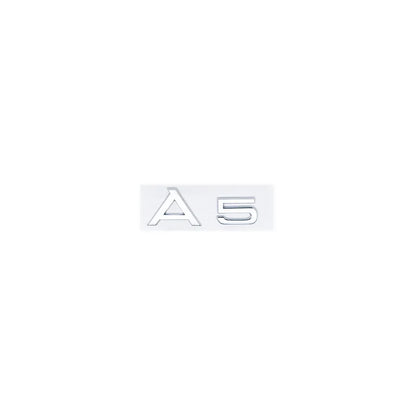 Car Letter Logo Sticker for A5 suitable for tail bumper and trunk emblem applicable to 2.0 3.0 40TDI 35 40 45TFSI models