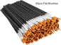 Flat And Round Paint Brushes Set,Pointed Flat Nylon Hair Brushes For Acrylic Oil Watercolor Paint Party Painting