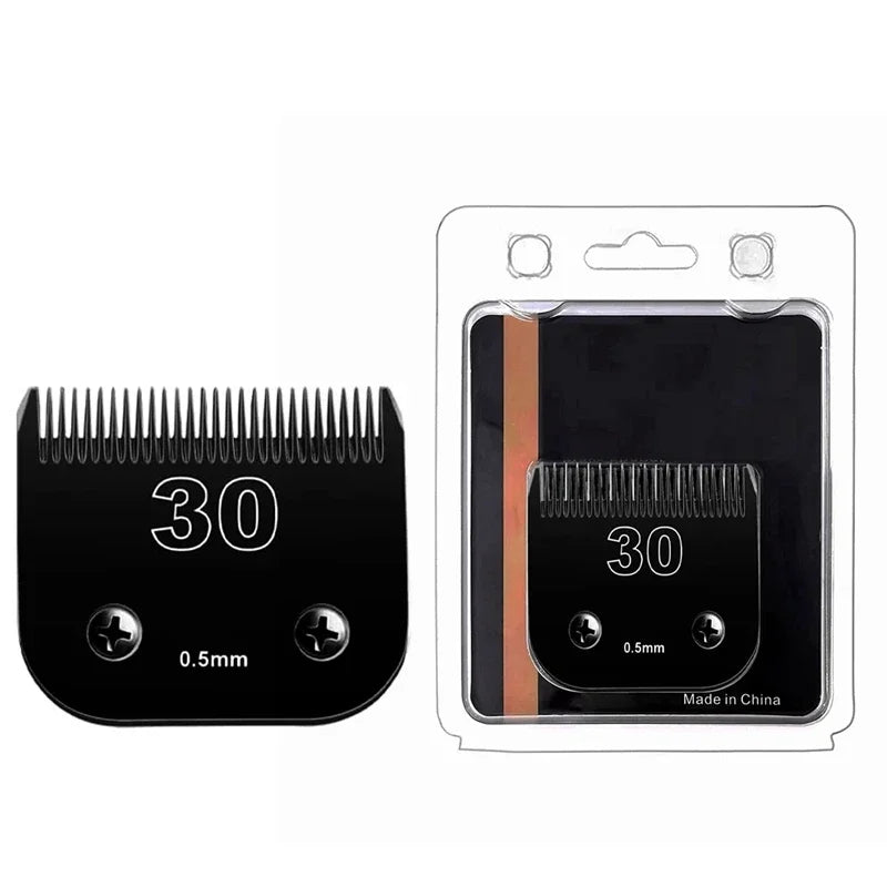 Titanium Detachable Pet Dog Animal Clipper Blade Compatible with Andis/Oster A5/Wahl KM10 Series Clipper ,7FC,5FC,4F,#10,#30,#40