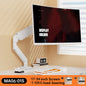 Single Monitor Mount Bracket for 14″–32″ Screens, Height Adjustable Monitor Arm with C-Clamp, Home Office Monitor Stand