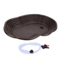 Reptile Bathing Pool Amphibians Accessories Large with Ramp Reptile Water Bowl for Tortoise Turtle Hamster Scorpion Leopard