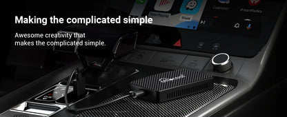 OTTOCAST Play2Video Pro Ai Box Pro Built in YouTube Netflix IPTV Video Box Wired to Wireless CarPlay Android Auto Adapter