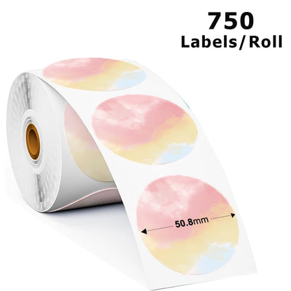 Munbyn/Nelko Holographic Laser Silver Sticker DIY Seal Labels for Card Festival Crafts Party Decorations for 241BT 246S D520