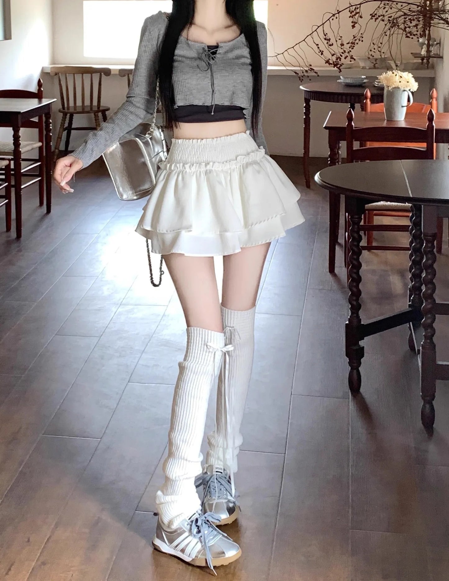 Women‘s High Waist Ballet Cake Skirt 2026 Spring Summer Slimming Short A Line Fluffy Mini Pants Style