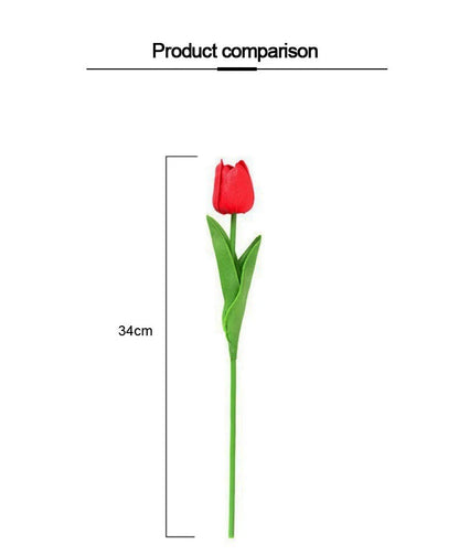 20pcs/3pc/5pc/10pc Bouquet Silicone Artificial Tulip Wedding Home Decoration Bouquet with Stems for Home Wedding Decoration