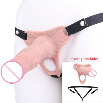 ANOSX Multi-styles Penis Sleeve Realistic Dildo Sheath Silicone Male Chastity Cage With Lockable Secure Chastity Belt BDSM Toy