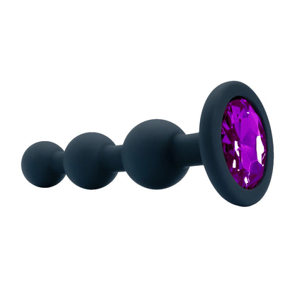 Black Silicone 3 Ball Anal Beads Sex Anal Plug Crystal Base Butt Plug Analplug But Plug Anal Trainer Toys Sex Toys For Woman