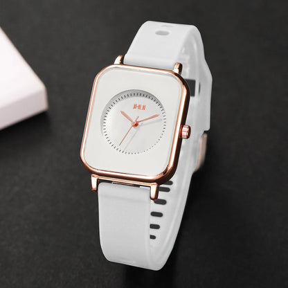 Fashion Rectangle Women Watches Casual Silicone Band Sports Watch Reloj Mujer Girls Clock Gift