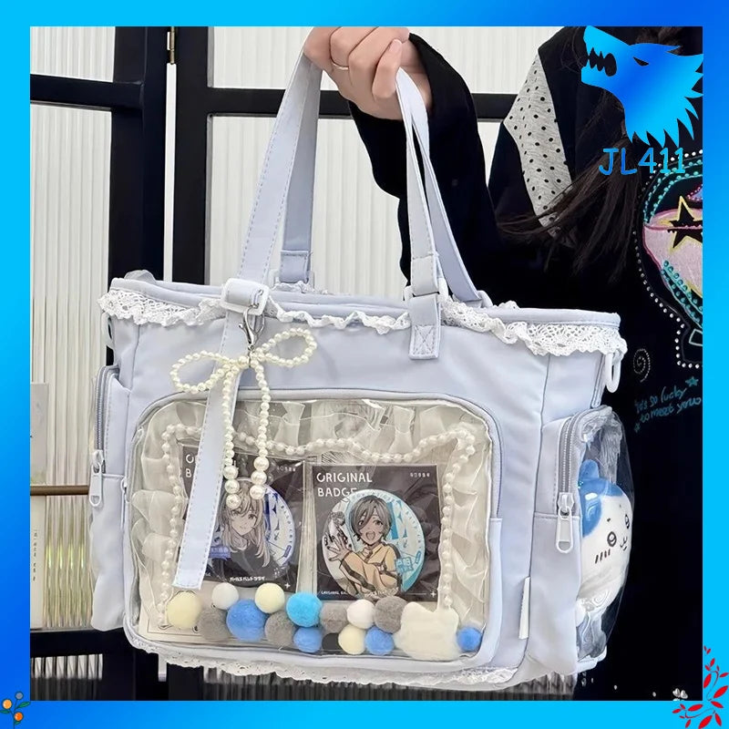 Ballet Girl Large Appetite Itabag Japanese Two-Dimension Single Shoulder Crossbody Bag Gift For Friends Women'S Handbag