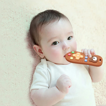 Baby Teethers Remote Control Shape Silicone Molar Chewing Toys Silicone Teething Toys Infant Baby Gifts Newborn Accessories