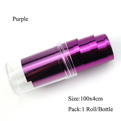 16Pc Holographic Nail Foil Set Starry Transfer 20*4cm Sticker Laser Flowers Leopard Mix Design Decal DIY Nail Art Decoration