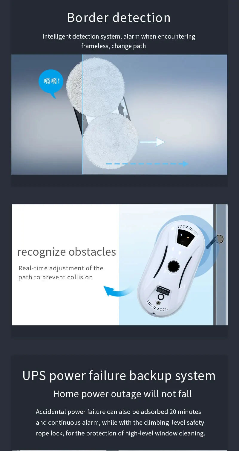 Window-cleaning robot, ultra-fine cleaning robot, window-cleaning robot, window-cleaning robot