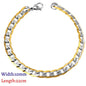 LUXUKISSKIDS Stainless Steel Couple Men/Woman Bracelets Fashion Curb Cuban Link Chains On Hand Rock Bracelet Wrist Jewelry Gifts