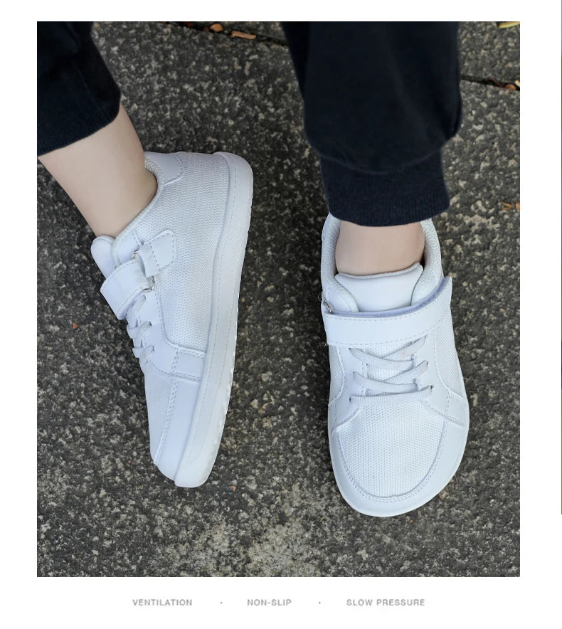 Children Sneaker Girls Barefoot Shoes  2025 New Luxury Fashion Skate Kids Casual Sneaker White Pink Sports Tennis Shoes for Girl