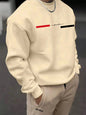 Men's autumn and winter fashionable casual loose freedom letter graphic printed long sleeved round neck sweatshirt