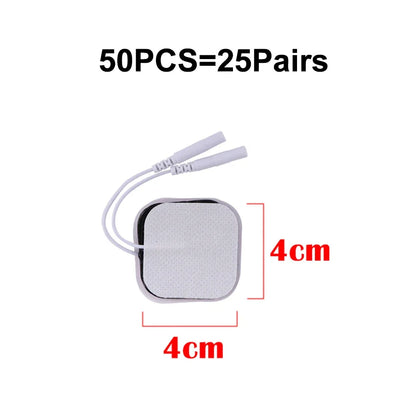 5x5cm 4x4cm Muscle Stimulator Electrode Pads Non-woven Fabric Self Adhesive Replacement Pads for Tens Digital massage Machine