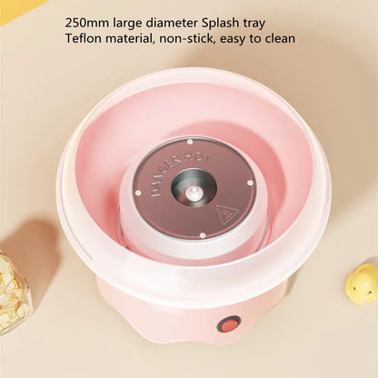 Cotton Candy Machine for Kids DIY Portable with Large Food Grade Splash-Proof Plate Efficient Heating Hard & Sugar Free