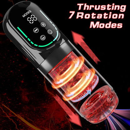 Minyee Automatic Male Masturbator Penis Pump 100% Waterproof Rechargeable USB Sucking Vibrating Function Silicone Masturbation Cup Adult Sex Toy for Men