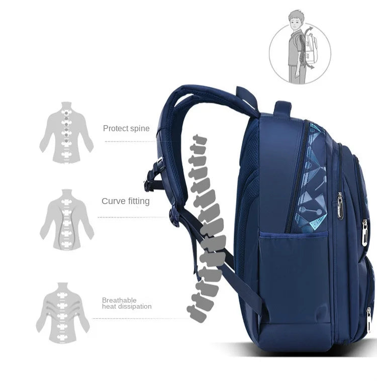 Waterproof Children School Bags for Boys Kids Backpack Primary Orthopedic School Backpacks Book Bags Schoolbag Mochila Infantil