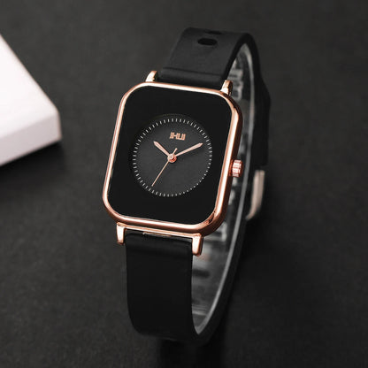 Fashion Rectangle Women Watches Casual Silicone Band Sports Watch Reloj Mujer Girls Clock Gift