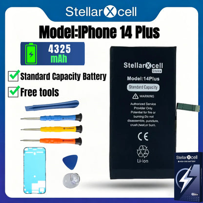 StellarXcell Choice Battery for iPhone 11 12 13 14 15 Mini Plus Pro Promax Original Capacity Replacement Bateria High Quality
