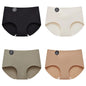 Falllsweet 4Pcs/Set Seamless Silk Briefs For Women Mulberry Silk Panties Comfortable Underpants Soft Lightweight Underwear M-2XL