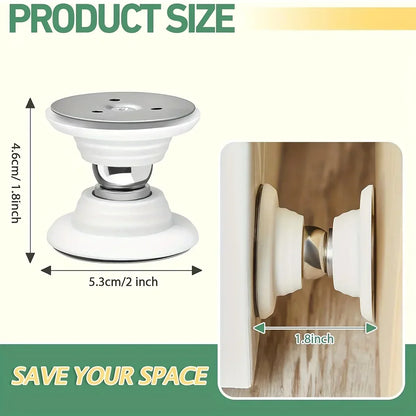 Magnetic Door Stopper Holder Free-punch Kitchen Door Stop Silicone  Anti Collision Windproof Household  Accessories Retainer