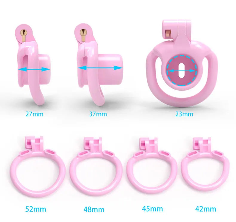 Munchkin Deep Throat Inverted Penetration Master Padlock Male Chastity Cage for Chastity Pros，penis tube micro cock cage