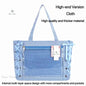 Japanese Sweet Women Ribbon Ita Bag Cute Lolita Girl Transparent Handbags Fashion Large Capacity Tote Bag Aesthetic Shoulder Bag