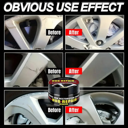 White Silver Aluminum Alloy Car Wheel Rim Scratch Refurbishment Paste for Electroplating Chrome Repair