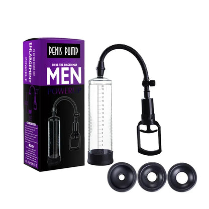 Penis Pump Sex Toys for Men Male Masturbator Penis Extender Vacuum Pump Penis Enlargement Enhancer Dick Trainer Massager Ring
