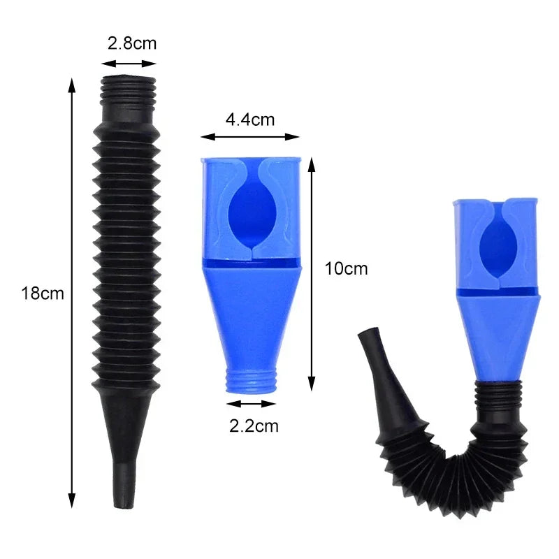 Car Refueling Funnel Gasoline Foldable Engine Oil Funnel Tool Plastic Funnel Car Motorcycle Refueling Tool Auto Accessories