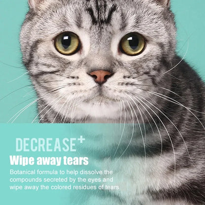 Pet Eye Wipes Cat and Dog Tearmark Wet Wipes Cat and Dog Universal No Irritation Cleaning Products 130 Pieces Wipes Pet Supplies